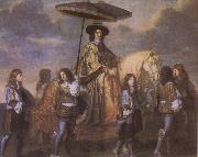 Charles le Brun Chancellor Seguier at the Entry of Louis XIV into Paris in 1660 oil on canvas